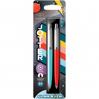 Набор ручек PARKER JOTTER ORIGINALS 70S GLAM ROCK Azure Blue/Vermilion M Набор ручек PARKER JOTTER ORIGINALS 70S GLAM ROCK Azure Blue/Vermilion M