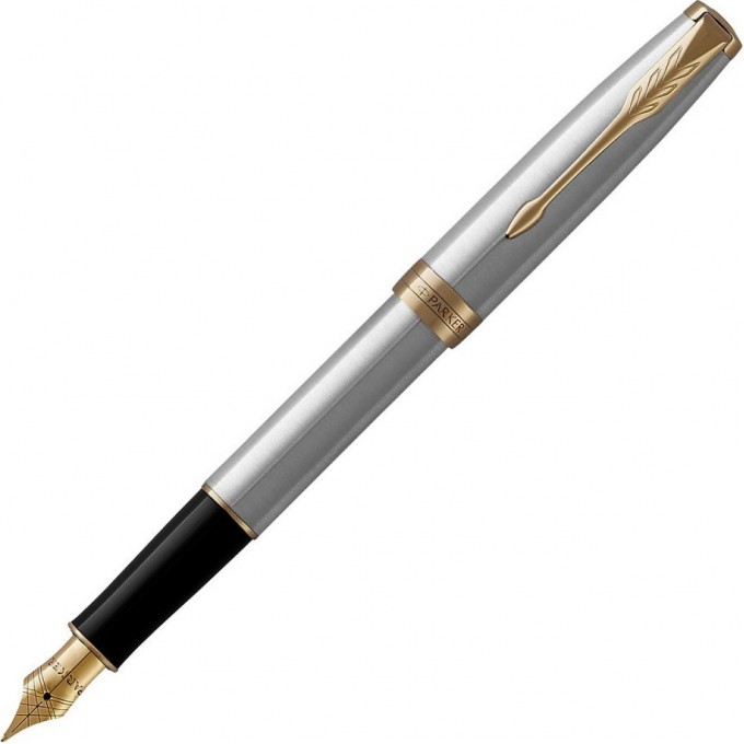 Ручка перьевая PARKER ESSENTIAL SONNET STAINLESS STEEL GT F CW1931504 Ручка перьевая PARKER ESSENTIAL SONNET STAINLESS STEEL GT F CW1931504