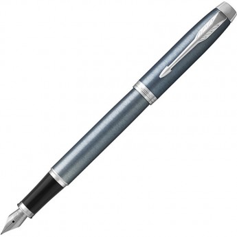 Ручка перьевая PARKER IM LIGHT BLUE GREY CT, F