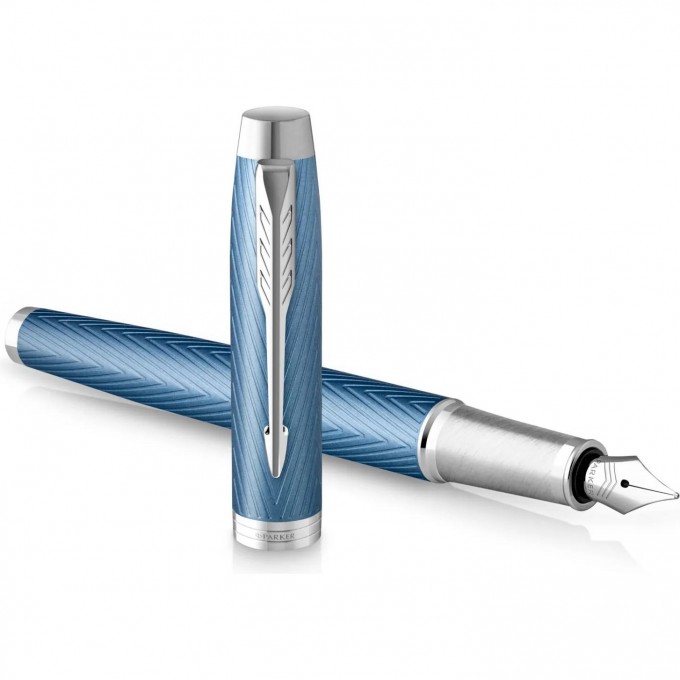 Ручка перьевая PARKER IM PREMIUM F318 BLUE GREY CT F CW2143651 Ручка перьевая PARKER IM PREMIUM F318 BLUE GREY CT F CW2143651