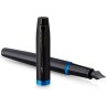 Ручка перьевая PARKER IM VIBRANT RINGS F315 MARINE BLUE PVD M CW2172859
