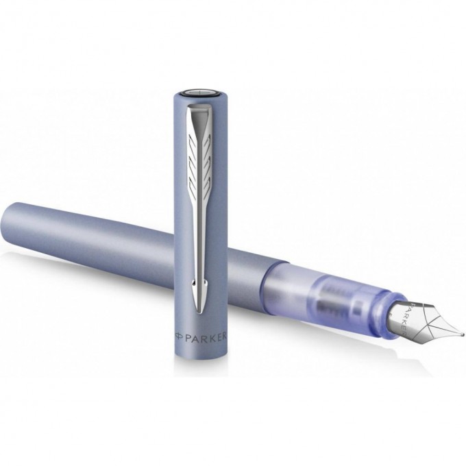Ручка перьевая PARKER VECTOR XL F21 SILVER BLUE CT M CW2159745 Ручка перьевая PARKER VECTOR XL F21 SILVER BLUE CT M CW2159745