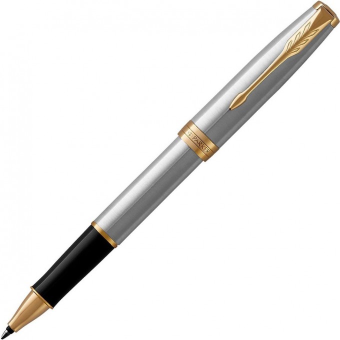 Ручка-роллер PARKER ESSENTIAL SONNET STAINLESS STEEL GT F CW1931506 Ручка-роллер PARKER ESSENTIAL SONNET STAINLESS STEEL GT F CW1931506