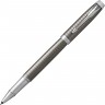 Ручка-роллер PARKER IM PREMIUM DARK ESPRESSO CHISELLED CT, F 1931682