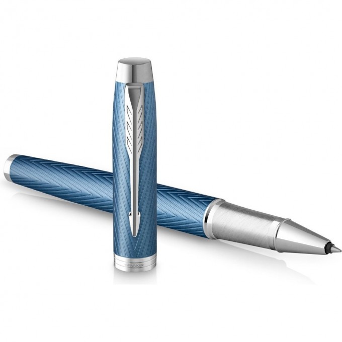 Ручка роллер PARKER IM PREMIUM T318 BLUE GREY CT F 2143648 Ручка роллер PARKER IM PREMIUM T318 BLUE GREY CT F 2143648