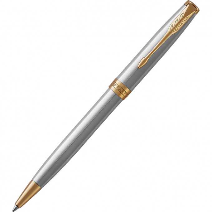 Шариковая ручка PARKER ESSENTIAL SONNET STAINLESS STEEL GT M CW1931507 Шариковая ручка PARKER ESSENTIAL SONNET STAINLESS STEEL GT M CW1931507