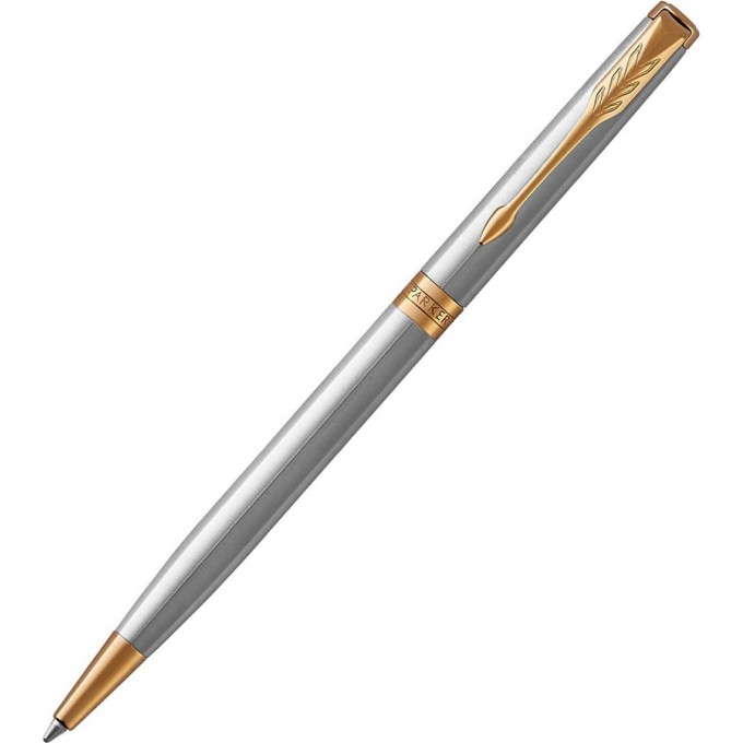 Тонкая шариковая ручка PARKER ESSENTIAL SONNET STAINLESS STEEL GT М 1931508 Тонкая шариковая ручка PARKER ESSENTIAL SONNET STAINLESS STEEL GT М 1931508